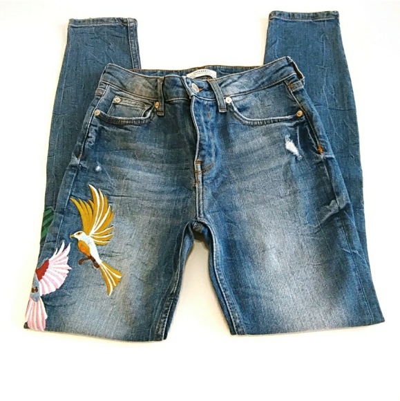Zara Denim - **Host Pick**Zara Embellished Mid-rise Jeans